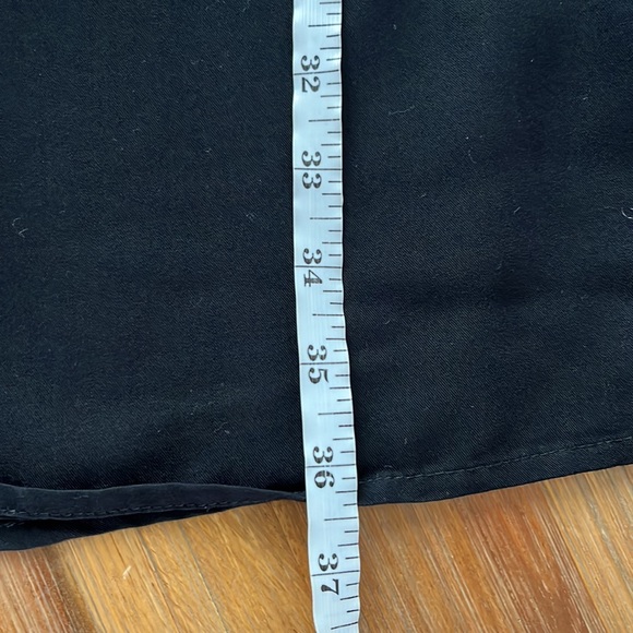 EUC Max Studio Flowy Black Shirt Dress with Tab Long Sleeves S - Picture 11 of 11